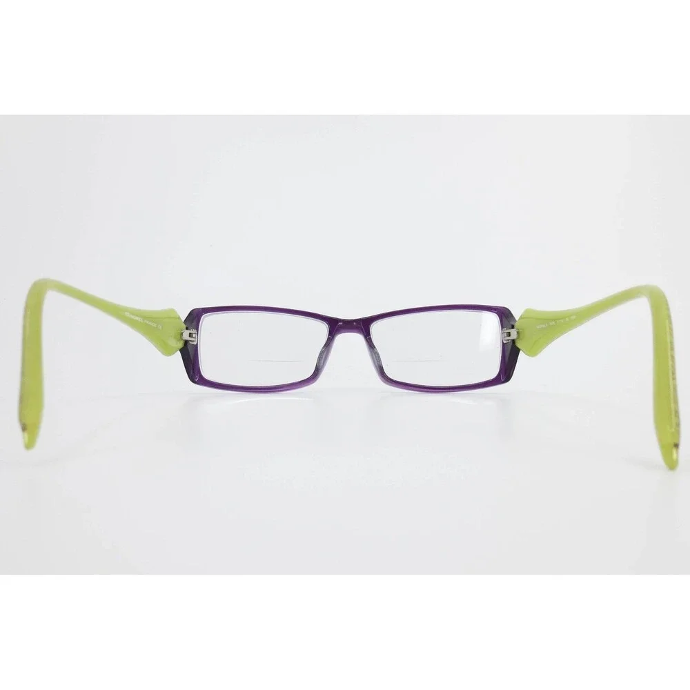 Koali Morel France 7007S Eyeglasses Purple Lime Green Leaf Pattern 51-16-135